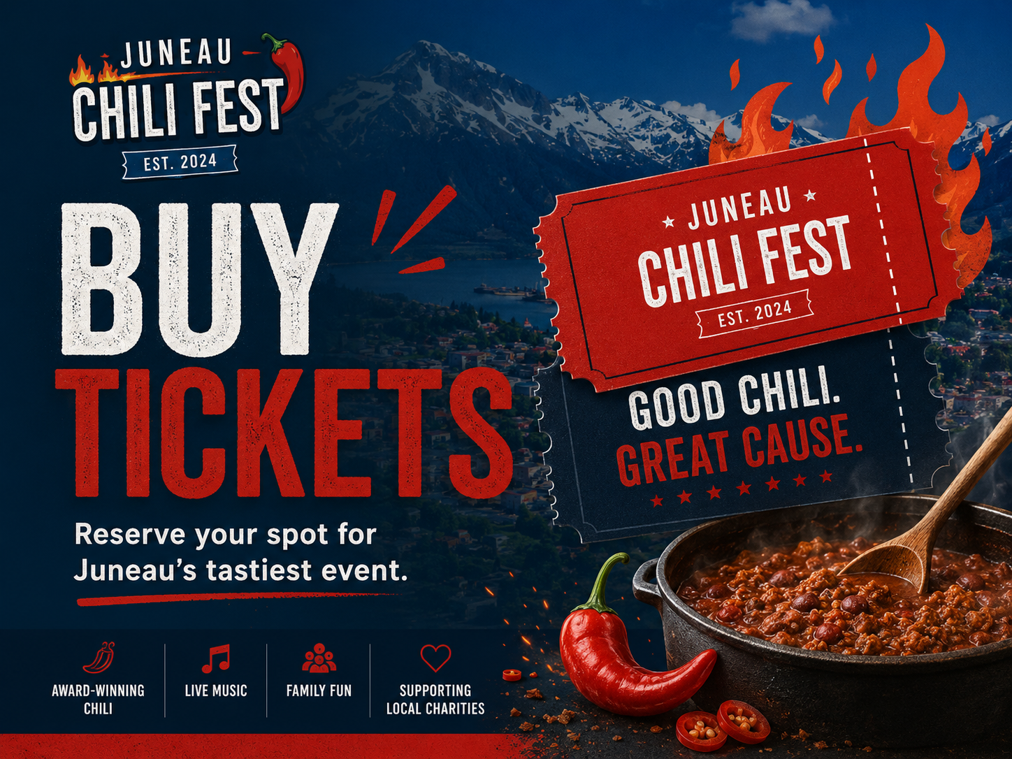 Juneau Chili Fest tickets artwork